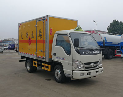 福田小卡之星3米3易燃气体厢式运输车 额载1.065吨