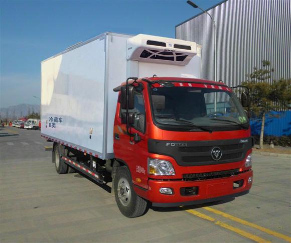 福田欧马可5.1米冷藏车   额载4.495吨
